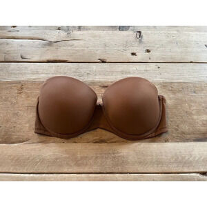 Victoria's Secret PINK Iced Coffee 32C Wear Everywhere Strapless Push Up Bra